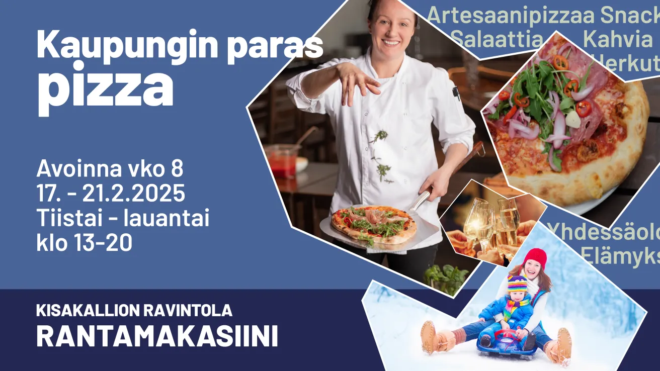 Rantamakasiini on avoinna hiihtolomalla 17.-21.2.