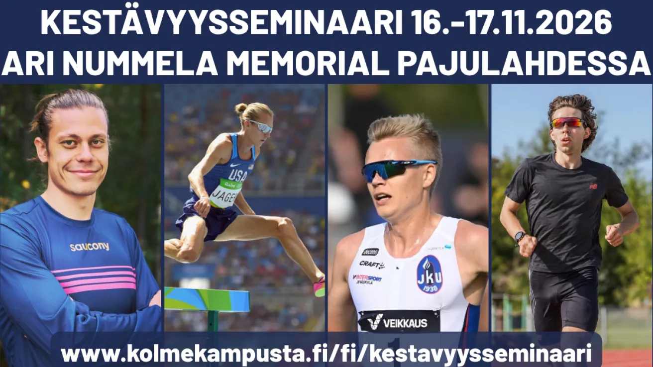 Pajulahden Kestävyysseminaari järjestetään 16.-17.11. Ari Nummela Memorial -teemalla