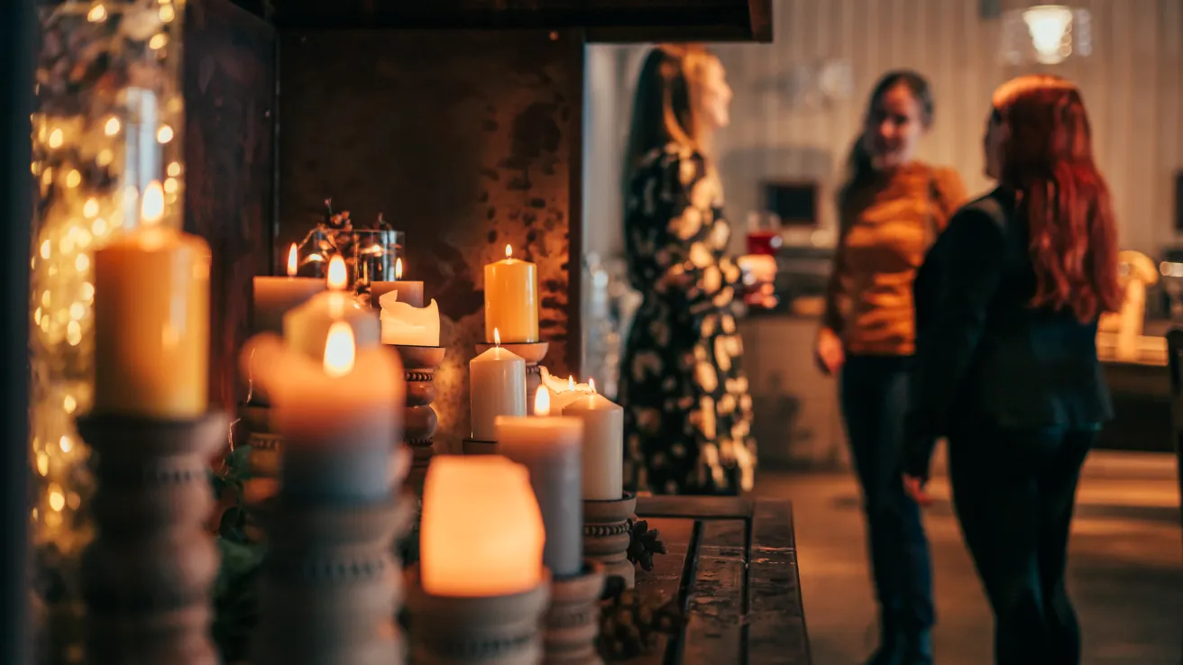 Rantamakasiinin takan kynttilät