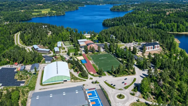 Ilmakuva Kisakalliosta Lohjalla Suomessa