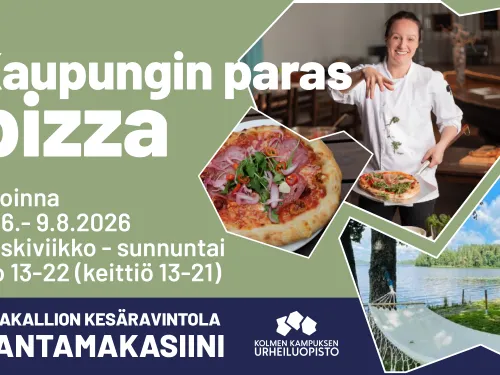 Rantamakasiini on avoinna kesällä 2026 ke-su 19.6.-9.8.