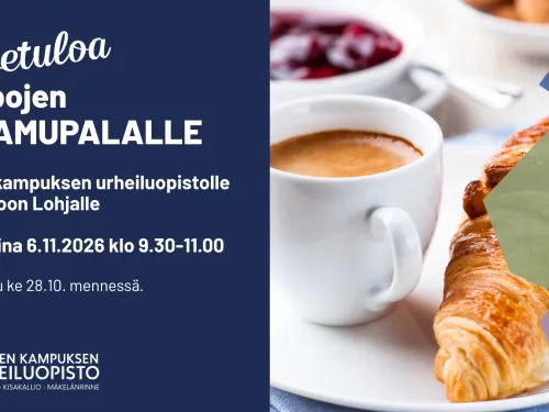 Opojen aamiainen Kisakalliossa