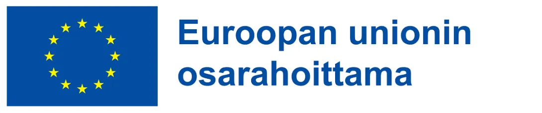 Euroopan unionin logo ja teksti "Euroopan unionin osarahoittama".
